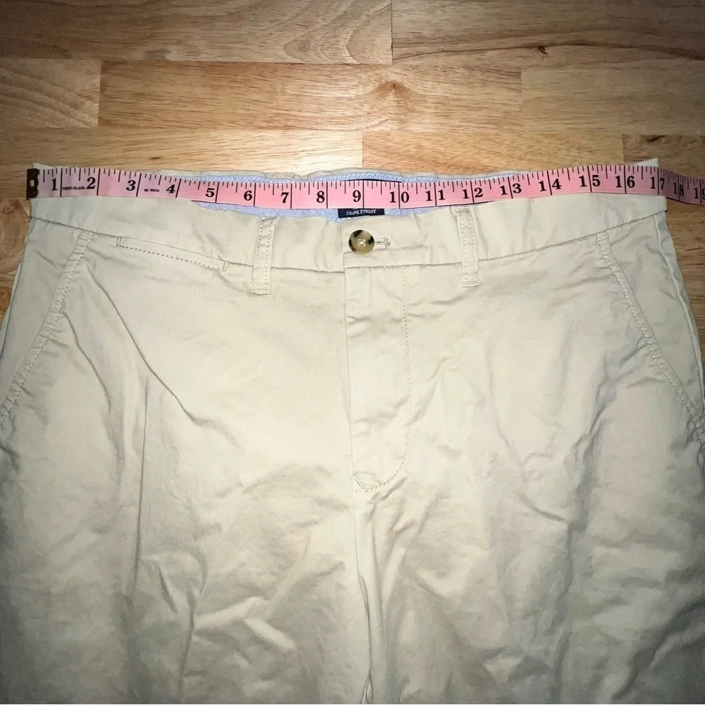Tommy Hilfiger Slim Fit Chino Pants 34x32 Beige Casual Classic Style